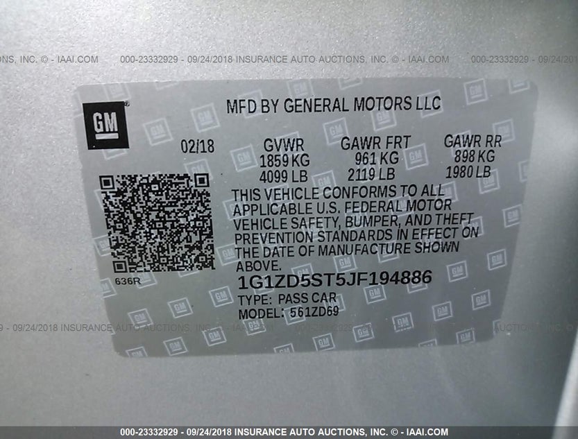1G1ZD5ST5JF194886