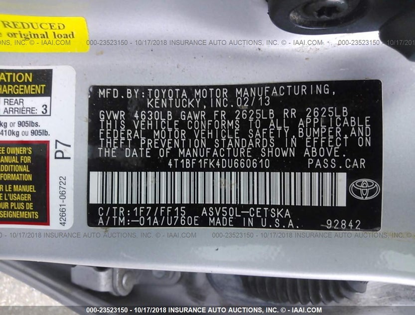 4T1BF1FK4DU660610