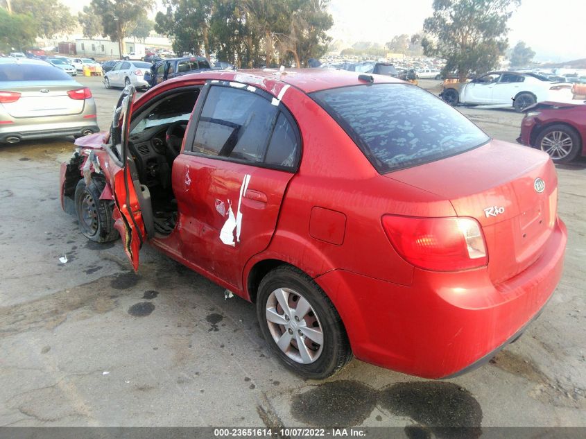 2010 Kia Rio Lx VIN: KNADH4A3XA6683184 Lot: 23651614