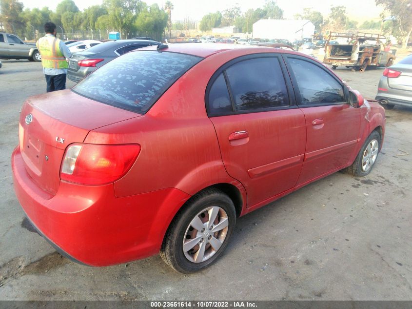 2010 Kia Rio Lx VIN: KNADH4A3XA6683184 Lot: 23651614