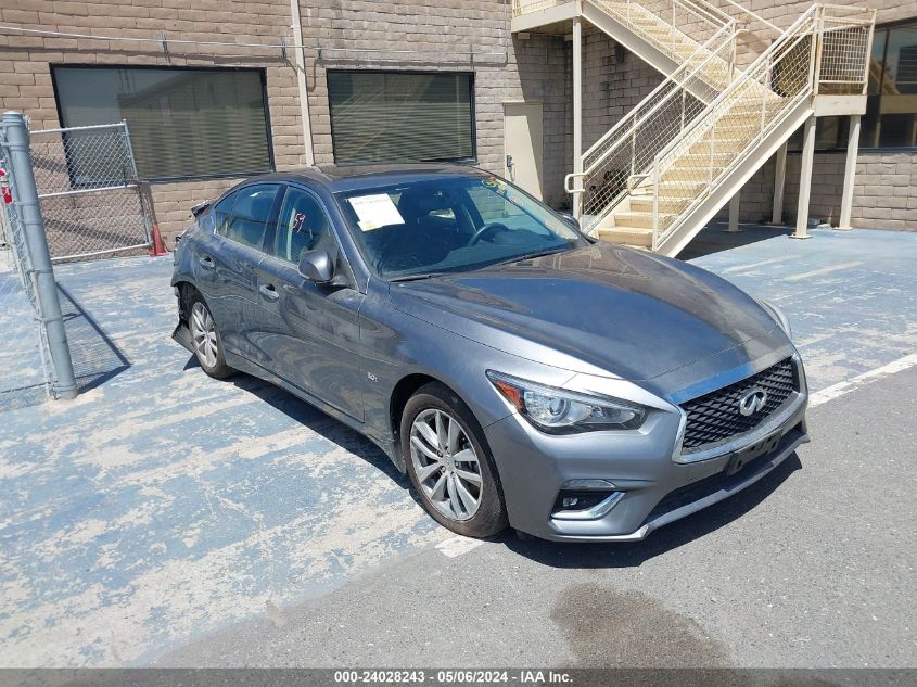 2018 Infiniti Q50 3.0T Luxe VIN: JN1EV7AP5JM350796 Lot: 24028243