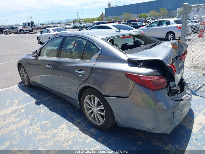 2018 Infiniti Q50 3.0T Luxe VIN: JN1EV7AP5JM350796 Lot: 24028243