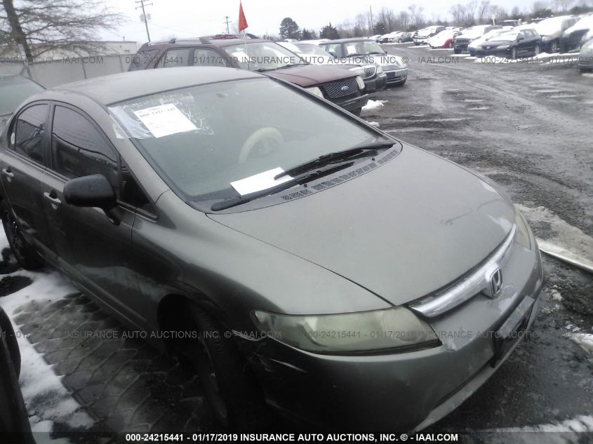 2008 Honda Civic Lx VIN: 2HGFA16598H318885 Lot: 24215441