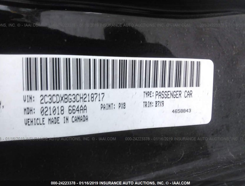2C3CDXBG3CH218717