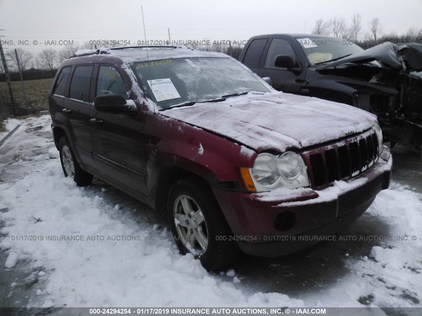 2006 Jeep Grand Cherokee Laredo red suv gasoline 1J4GR48K06C311110 photo #1