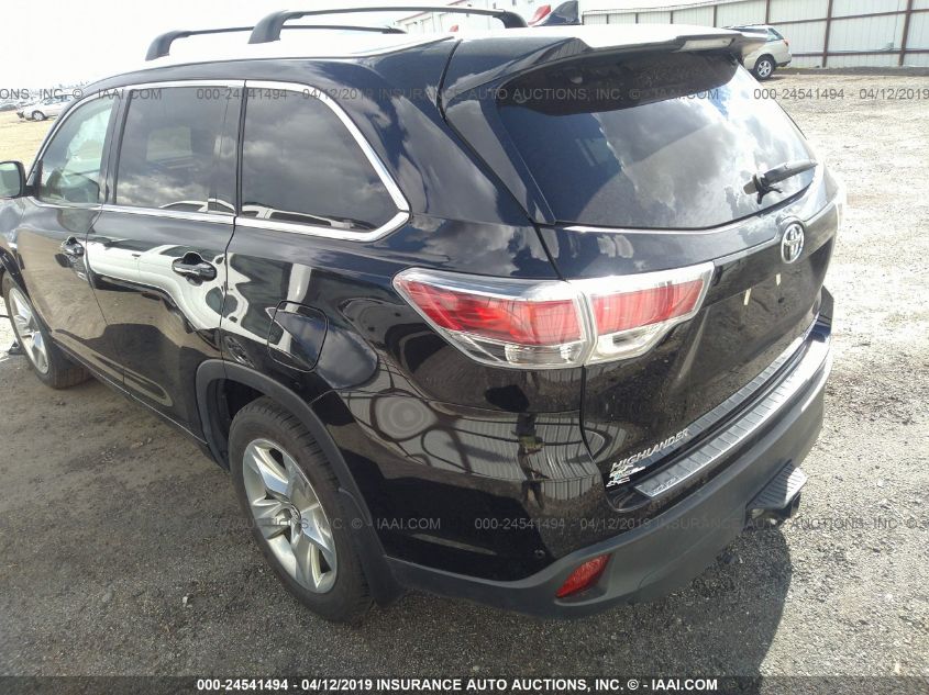 2016 Toyota Highlander Limited/Ltd Platinum VIN: 5TDDKRFH4GS300015 Lot: 24541494