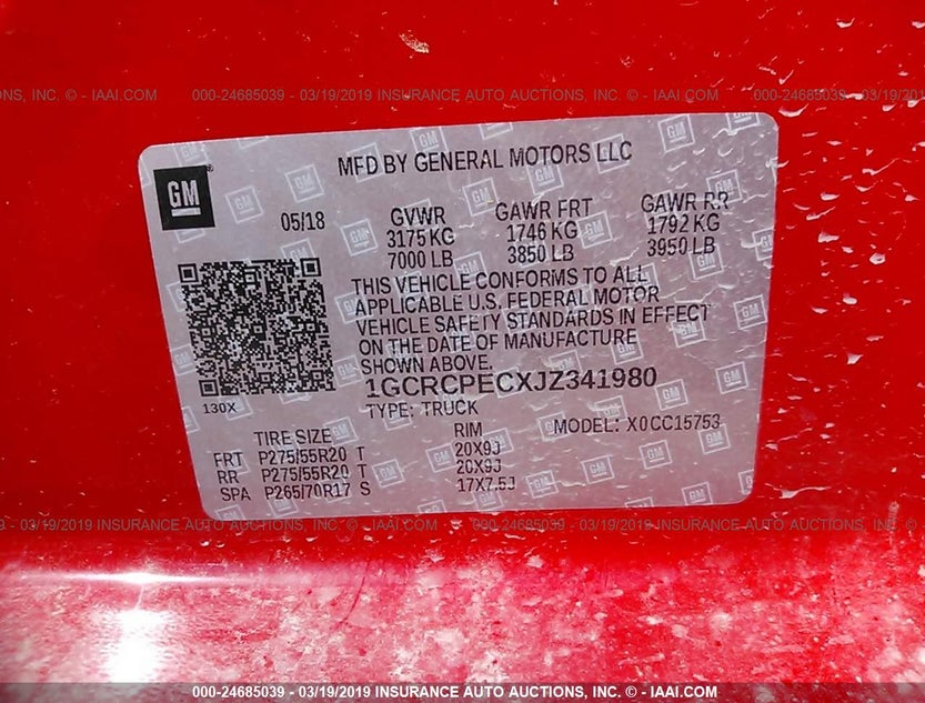 1GCRCPECXJZ341980