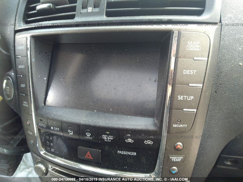 2012 Lexus Is 250 VIN: JTHBF5C27C2102405 Lot: 24706699