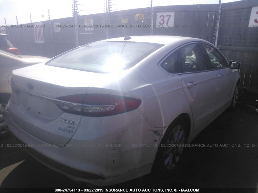 3FA6P0LU8HR274729 2017 Ford Fusion Hybrid Se