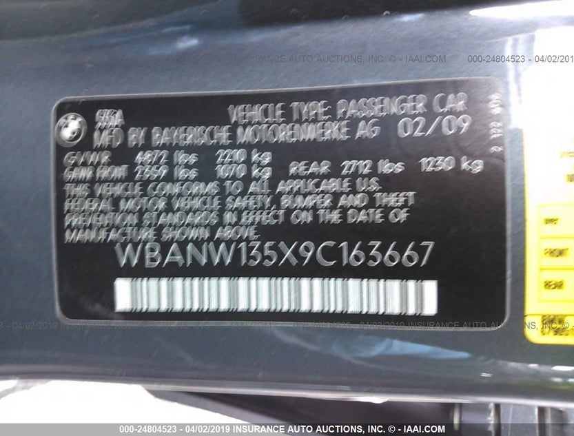WBANW135X9C163667