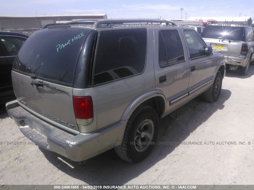 2001 Chevrolet Blazer Ls VIN: 1GNCS13W51K254894 Lot: 24861888