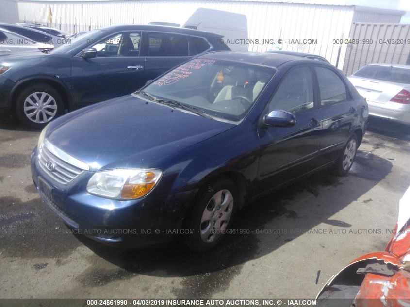 2009 Kia Spectra Ex VIN: KNAFE222Z95614597 Lot: 24861990