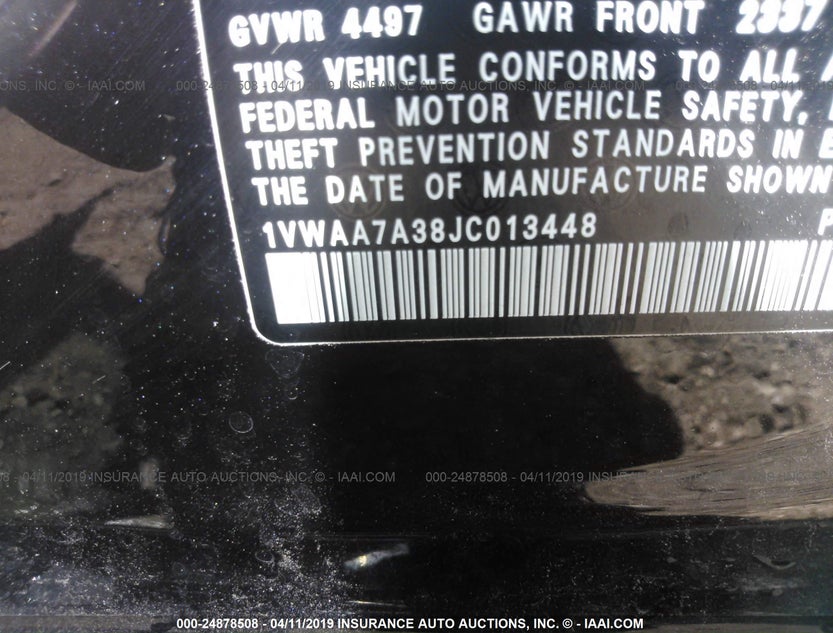 1VWAA7A38JC013448