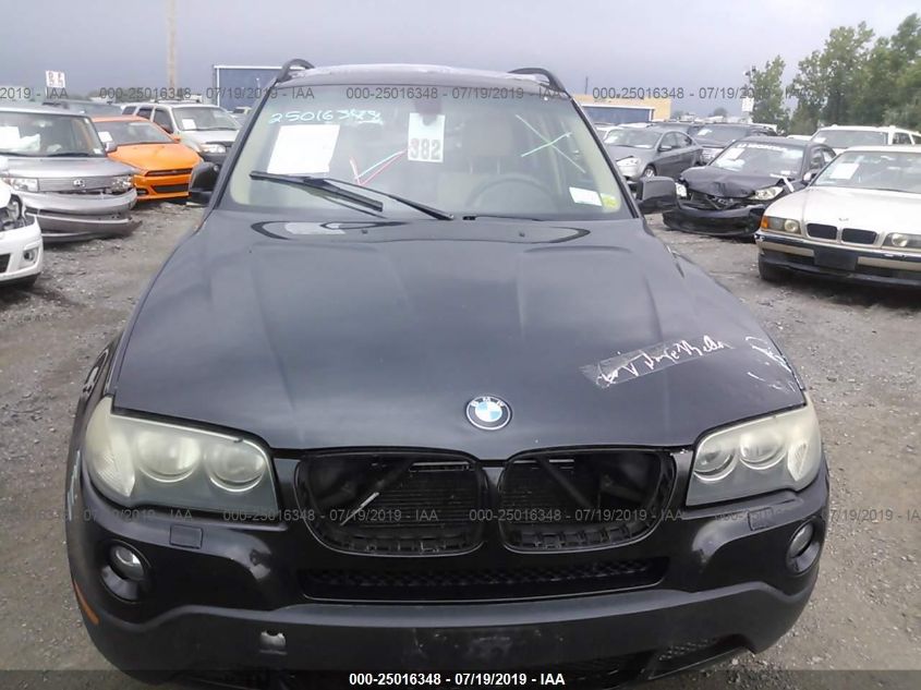 2007 BMW X3 3.0Si VIN: WBXPC934X7WJ00772 Lot: 25016348