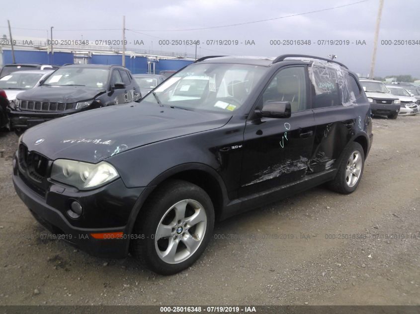 2007 BMW X3 3.0Si VIN: WBXPC934X7WJ00772 Lot: 25016348