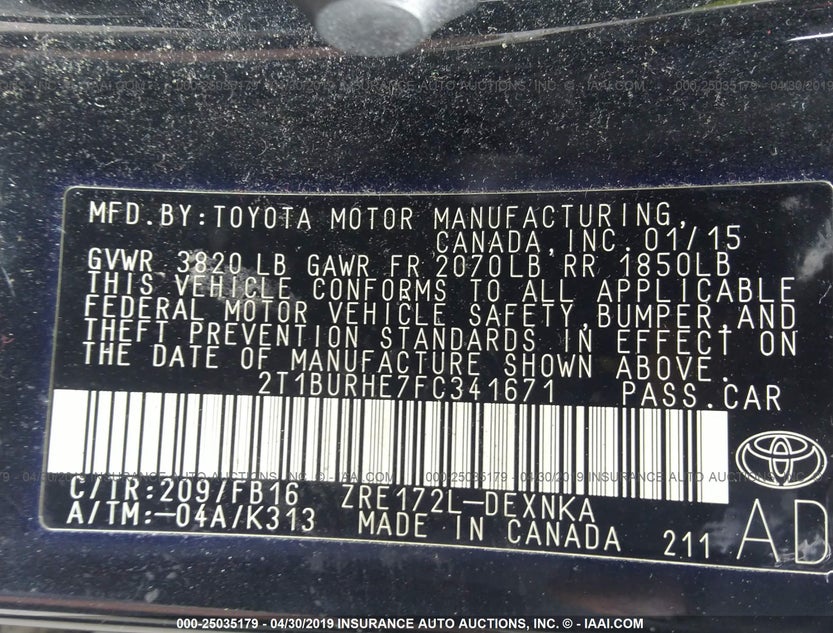 2T1BURHE7FC341671