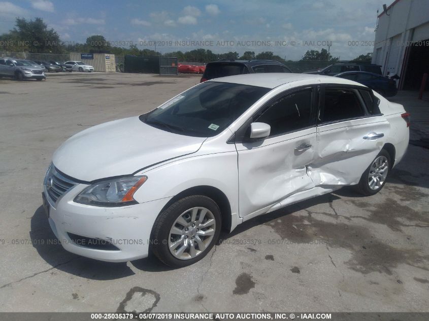 2015 Nissan Sentra Sv VIN: 3N1AB7AP9FL688727 Lot: 25035379