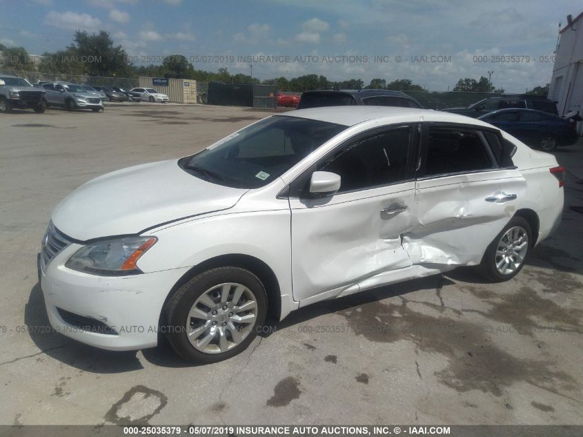 2015 Nissan Sentra Sv VIN: 3N1AB7AP9FL688727 Lot: 25035379