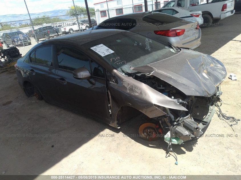 2013 Honda Civic Sdn Lx VIN: AZ378078 Lot: 25114427