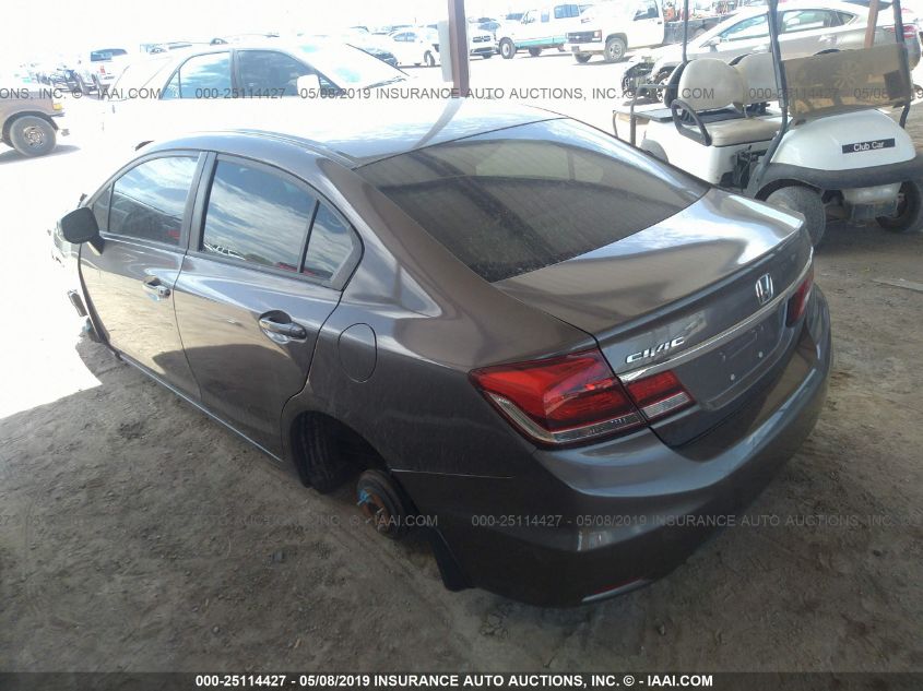 2013 Honda Civic Sdn Lx VIN: AZ378078 Lot: 25114427