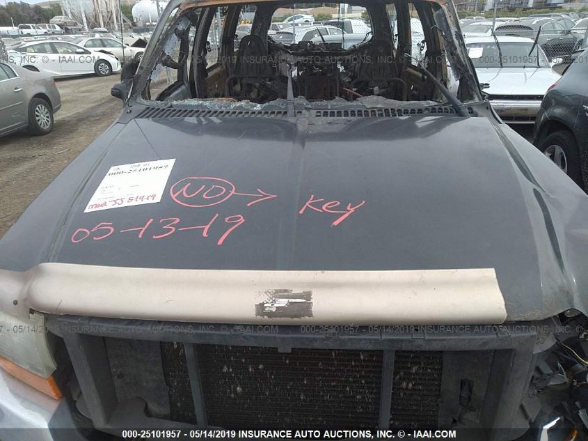 2001 Ford Excursion Xlt VIN: 1FMNU41S01EB74992 Lot: 25101957