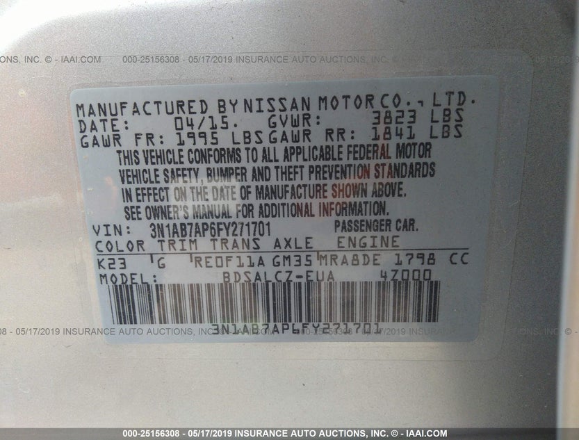 3N1AB7AP6FY271701