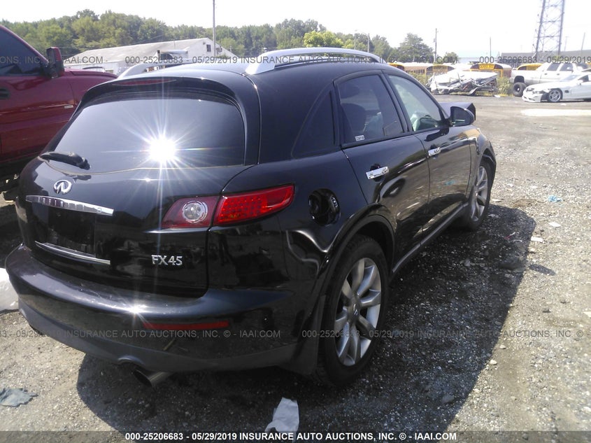 2004 Infiniti Fx45 VIN: JNRBS08W34X403186 Lot: 25206683