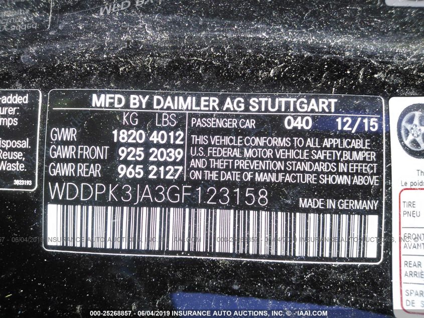 VIN WDDPK3JA3GF123158 2016 Mercedes-Benz SLK-Class,... no.9