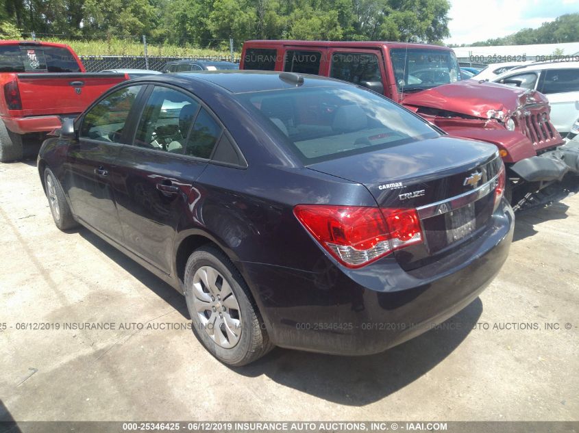 2015 Chevrolet Cruze Ls Auto VIN: 1G1PA5SH1F7169528 Lot: 25346425