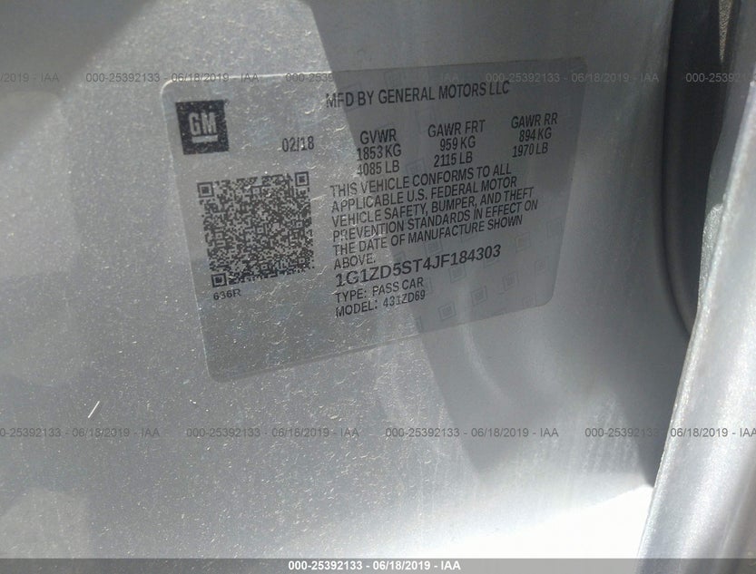 1G1ZD5ST4JF184303