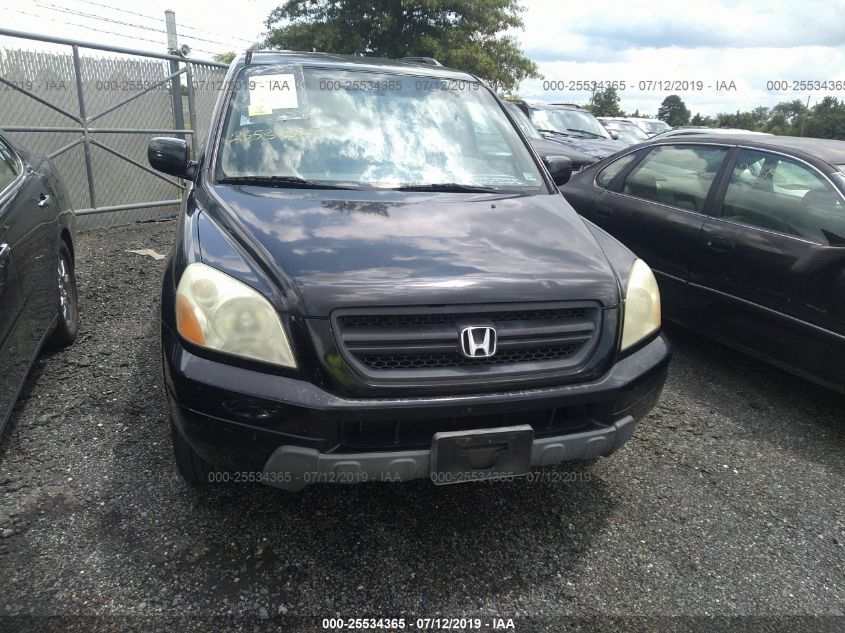 2004 Honda Pilot Exl VIN: 2HKYF18524H546105 Lot: 25534365