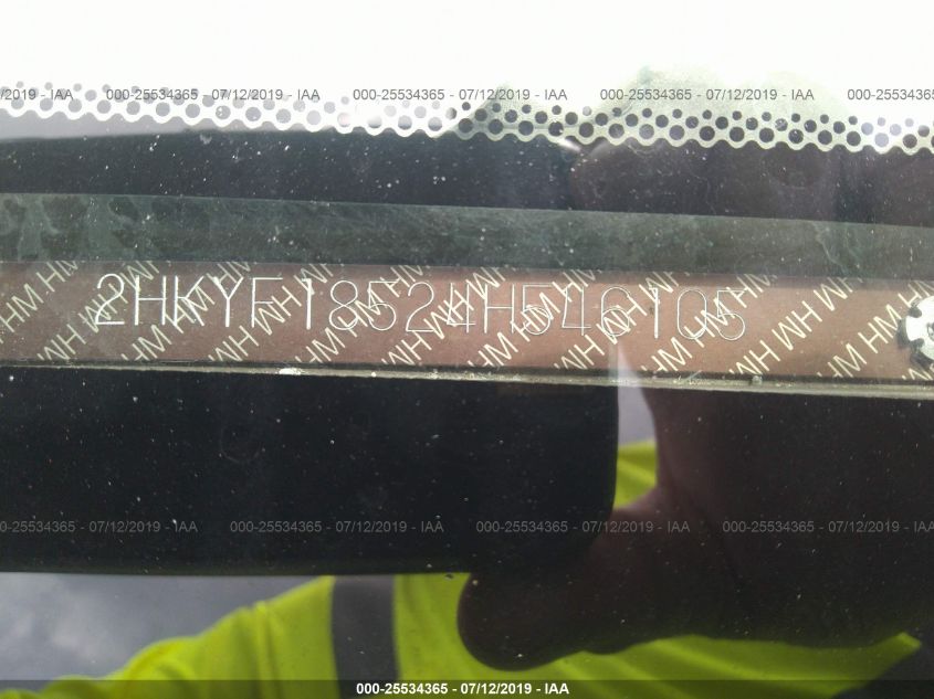 2004 Honda Pilot Exl VIN: 2HKYF18524H546105 Lot: 25534365