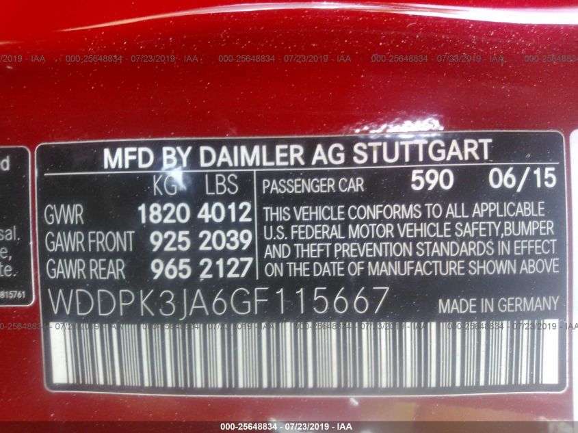 VIN WDDPK3JA6GF115667 2016 Mercedes-Benz SLK-Class,... no.9