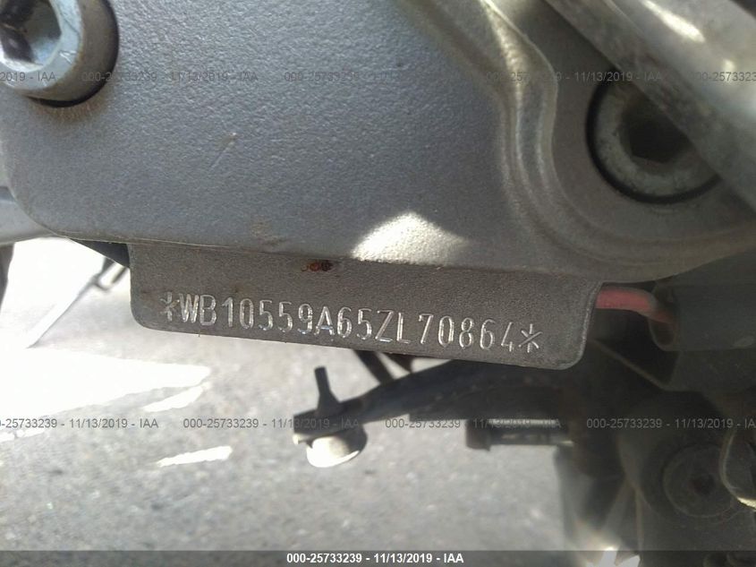 2005 BMW K1200 Lt VIN: WB10559A65ZL70864 Lot: 25733239