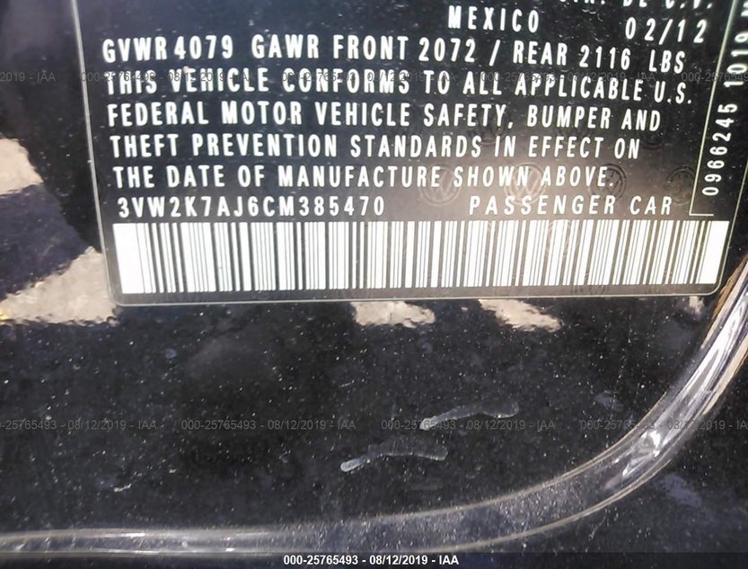 3VW2K7AJ6CM385470