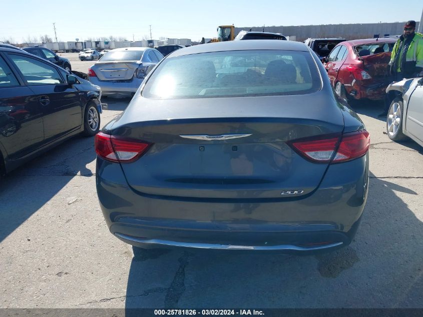 2015 Chrysler 200 Limited VIN: 1C3CCCAB1FN706173 Lot: 25781826