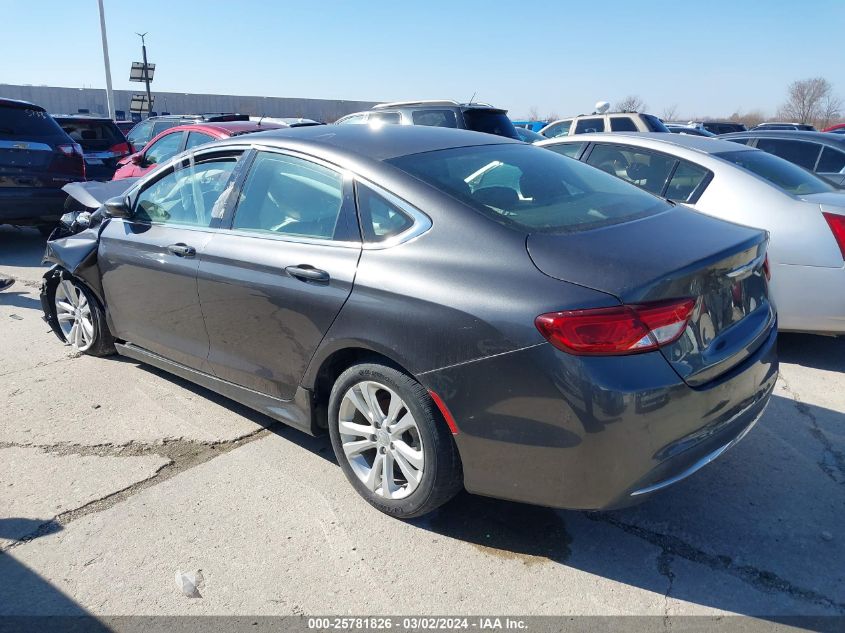 2015 Chrysler 200 Limited VIN: 1C3CCCAB1FN706173 Lot: 25781826