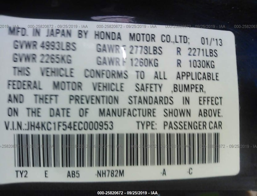 JH4KC1F54EC000953