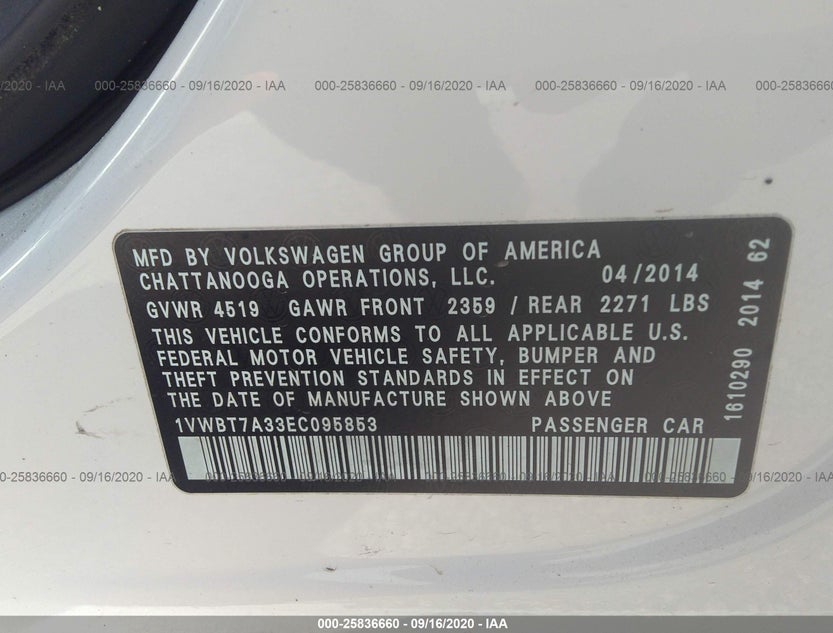 1VWBT7A33EC095853