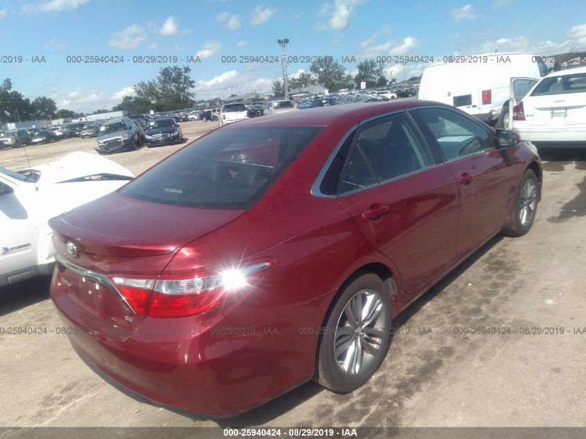 2016 Toyota Camry Se VIN: 4T1BF1FK0GU568303 Lot: 25940424