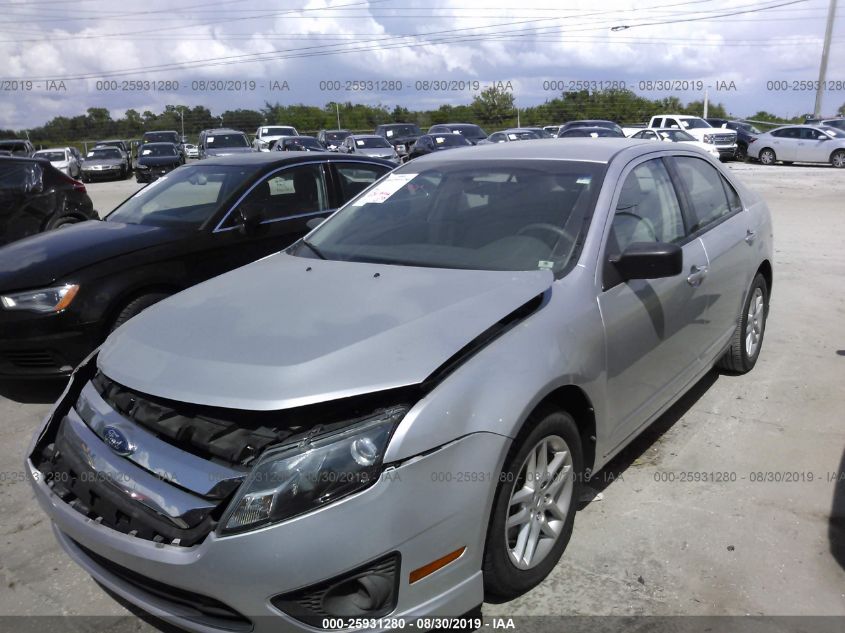 2012 Ford Fusion S VIN: 3FAHP0GA6CR194329 Lot: 25931280