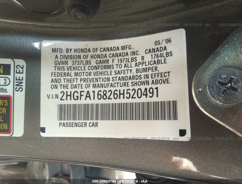 2HGFA16826H520491