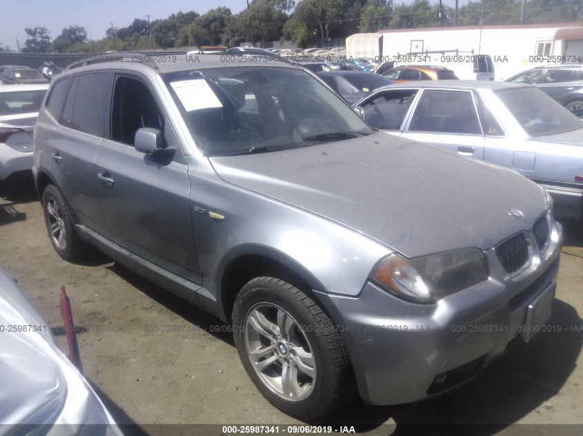 2006 BMW X3 3.0I VIN: WBXPA93486WD34304 Lot: 25987341