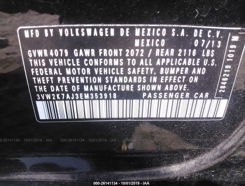 3VW2K7AJ3EM353918