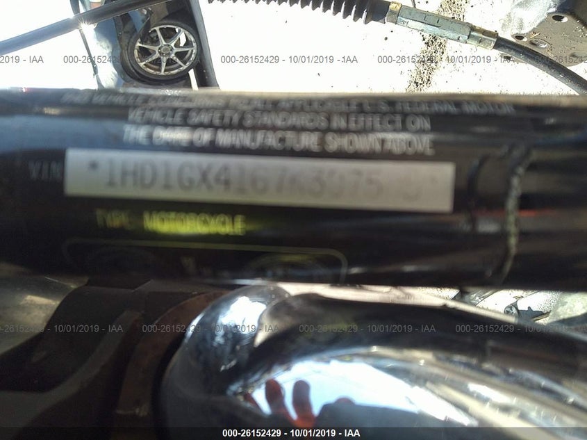 2007 Harley-Davidson Fxdbi VIN: 1HD1GX4167K307505 Lot: 26152429