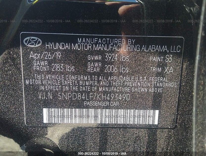 5NPD84LF7KH493490