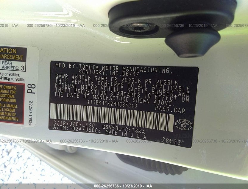 4T1BK1FK2HU585343