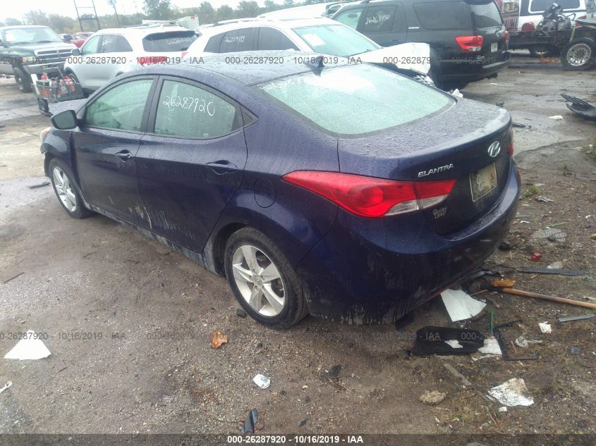 2011 Hyundai Elantra Gls VIN: 5NPDH4AE0BH000856 Lot: 26287920