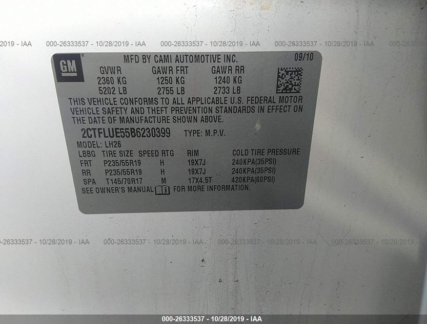 2CTFLUE55B6230399