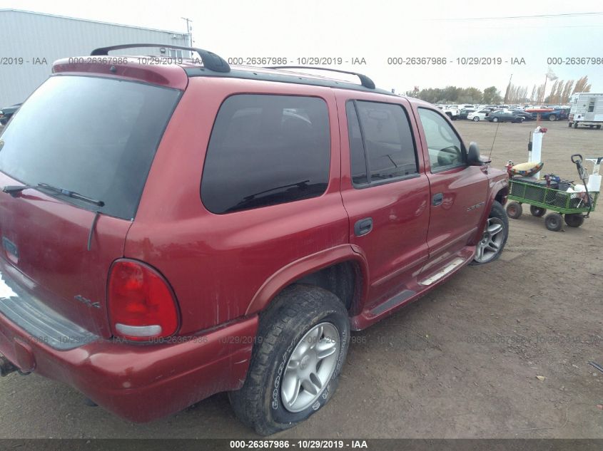 2001 Dodge Durango R/T VIN: 1B4HS28Z61F506598 Lot: 26367986